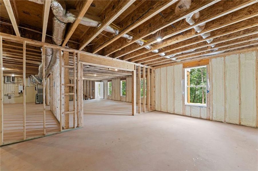 In-progress construction of a new home in , Dawsonville, GA (Image 50).