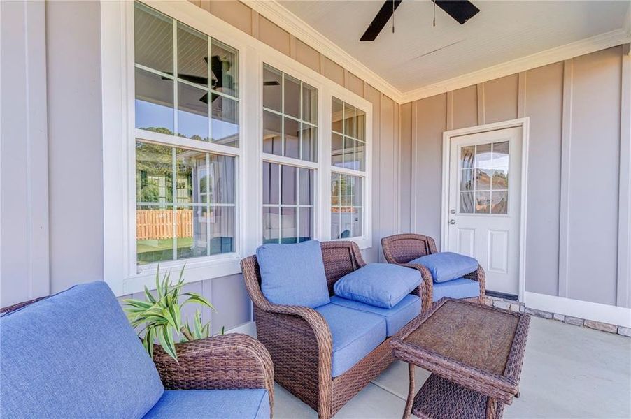 Exterior details and patio area of a home in , Cartersville (Image 4).