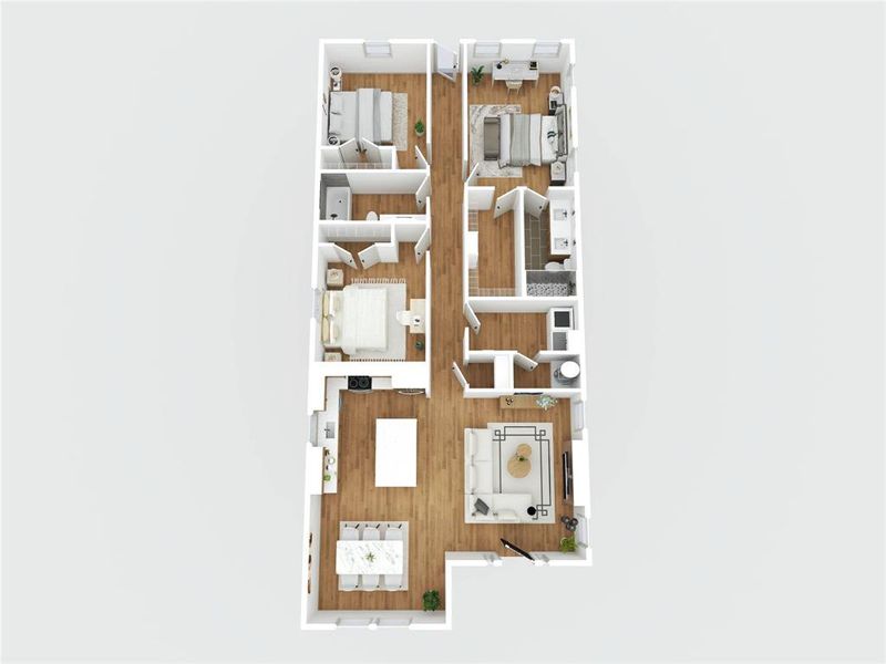 2D floor plan layout of this home in , Granbury, TX (Image 4).