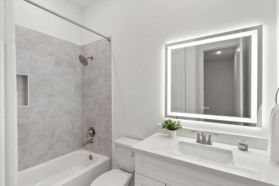 Furnished interior view inside a new home in , Houston (Image 32).