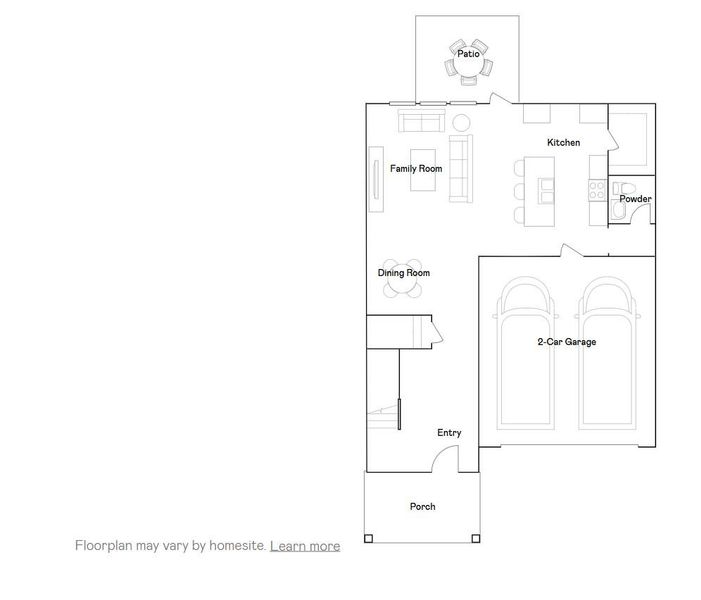 2D floor plan layout of this home in Heron's Walk at Summers Corner: Carolina Collection, Summerville, SC (Image 3). 2D floor plan layout of this home in Heron's Walk at Summers Corner: Carolina Collection, Summerville, SC (Image 3).