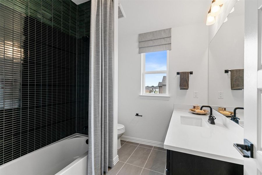 Furnished interior view inside a new home in Beamer Villas, Friendswood (Image 38).