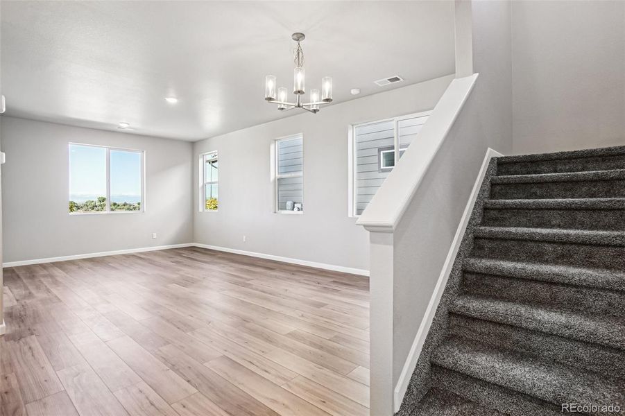 Spacious, unfurnished interior of a new home in Parkway at Prairie Center Village, Brighton (Image 39).