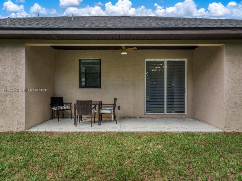 Exterior details and patio area of a home in , Sebring (Image 27).