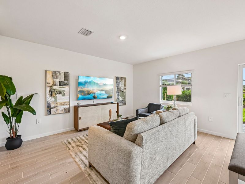 Furnished interior view inside a new home in Meritage Homes at Central Park, Port St. Lucie (Image 6).