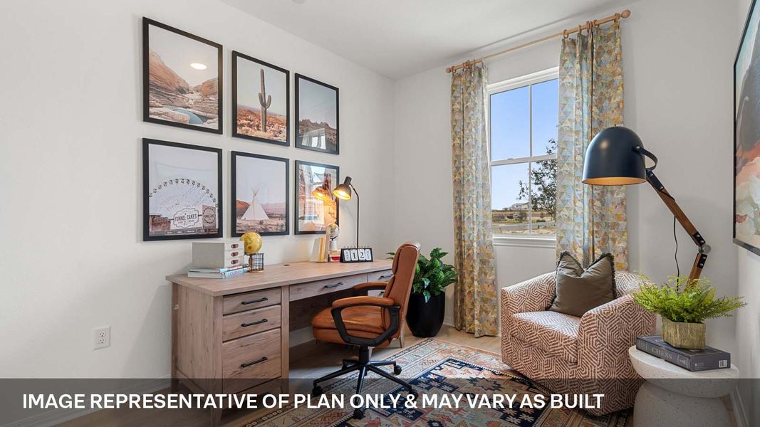 Furnished interior view inside a new home in Avery Centre, Round Rock (Image 20).