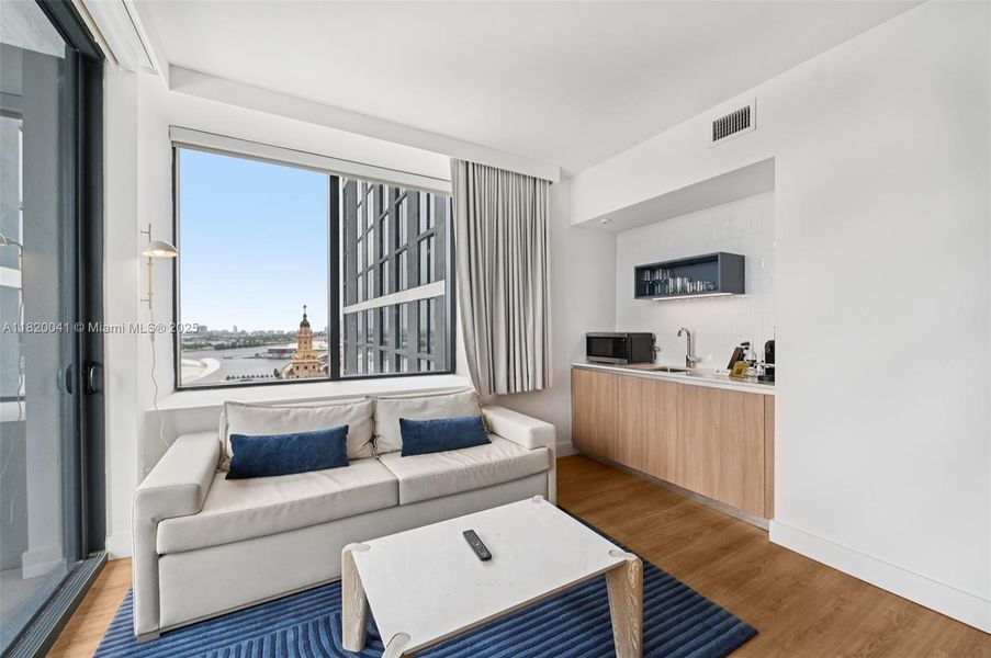 Furnished interior view inside a new home in , Miami (Image 12).