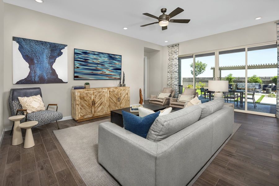 Representative furnished interior of a home built from the Dove by Mattamy Homes in Empire Pointe, Queen Creek (Image 7). Representative furnished interior of a home built from the Dove by Mattamy Homes in Empire Pointe, Queen Creek (Image 7).