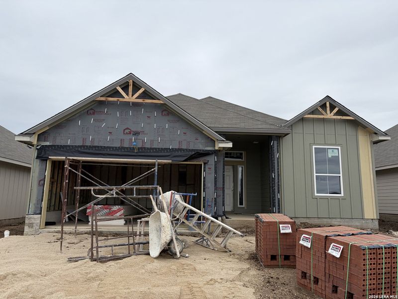 In-progress construction of a new home in Arroyo Ranch, Seguin, TX (Image 10).