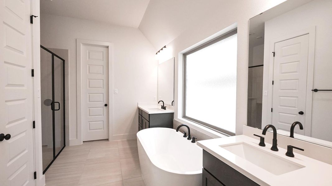 Furnished interior view inside a new home in Crosswinds, Kyle (Image 7).