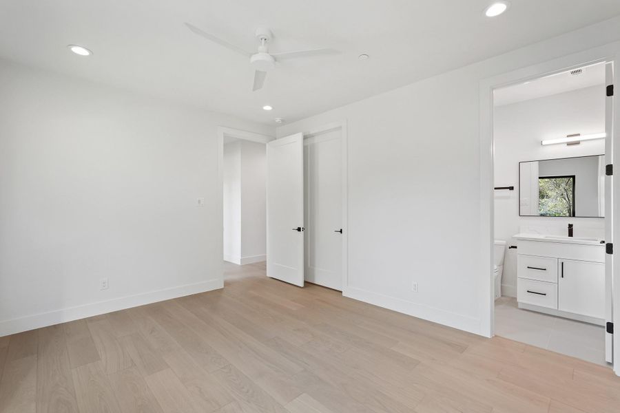 8-inch baseboards are standard throughout.