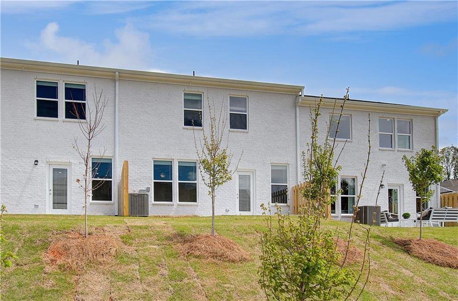Exterior details and patio area of a home in Bowers Farm, McDonough (Image 3).