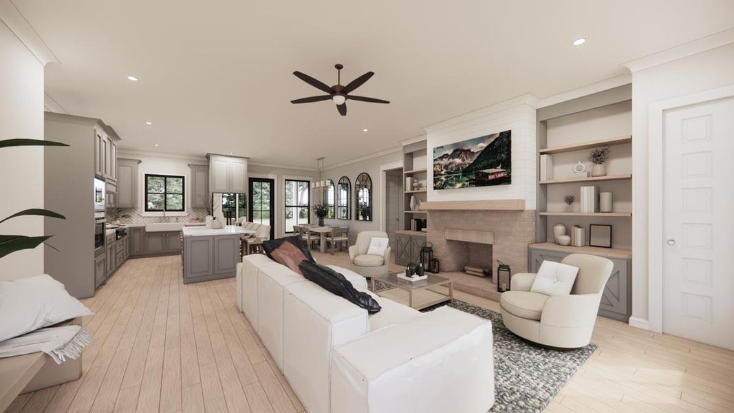 Furnished interior view inside a new home in , Sealy (Image 4). Furnished interior view inside a new home in , Sealy (Image 4).