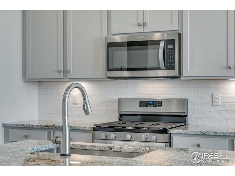 Close-up of interior finishes inside a home in Westside Crossing Townhomes, Berthoud (Image 16).