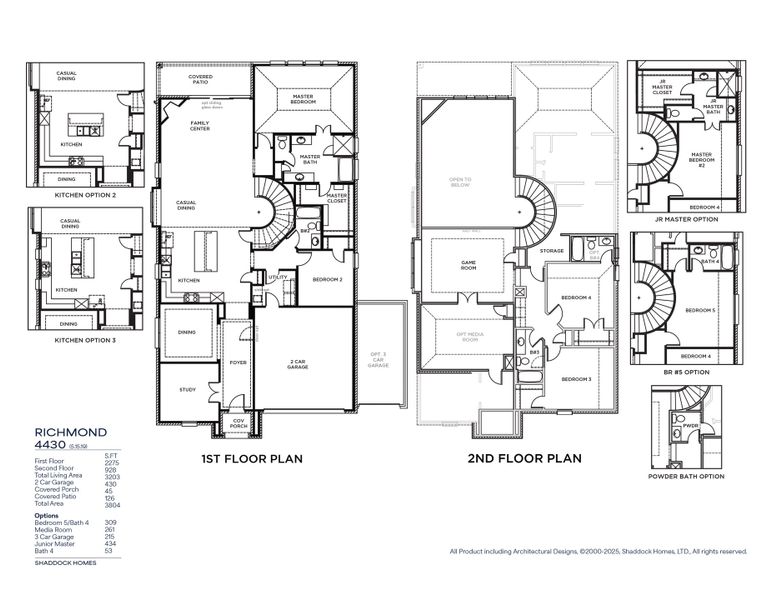 2D floor plan layout for the Richmond - SH 4430 by Shaddock Homes in Aster Park, McKinney, TX (Image 3). 2D floor plan layout for the Richmond - SH 4430 by Shaddock Homes in Aster Park, McKinney, TX (Image 3).
