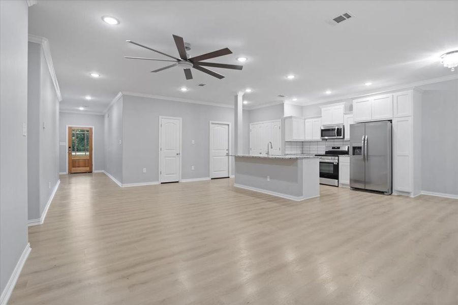 Spacious, unfurnished interior of a new home in , Denison (Image 14). Spacious, unfurnished interior of a new home in , Denison (Image 14).