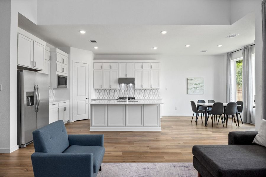 Furnished interior view inside a new home in , Cypress (Image 8).