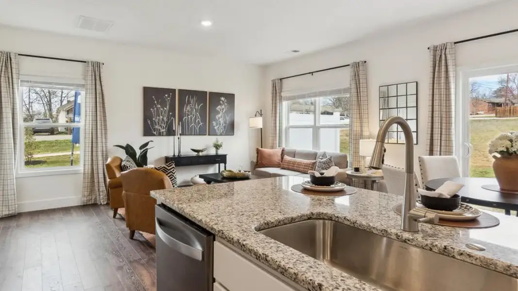 Representative furnished interior of a home built from the Altamont Townhome by D.R. Horton in Oak Vista, Knoxville (Image 4).
