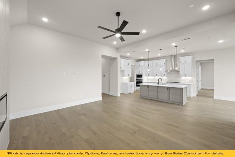 Representative unfurnished interior of a home built from the Vail by Stonefield Homes in Heath Golf and Yacht Club, Rockwall (Image 26).