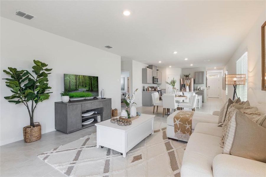 Furnished interior view inside a new home in , Umatilla (Image 17). Furnished interior view inside a new home in , Umatilla (Image 17).