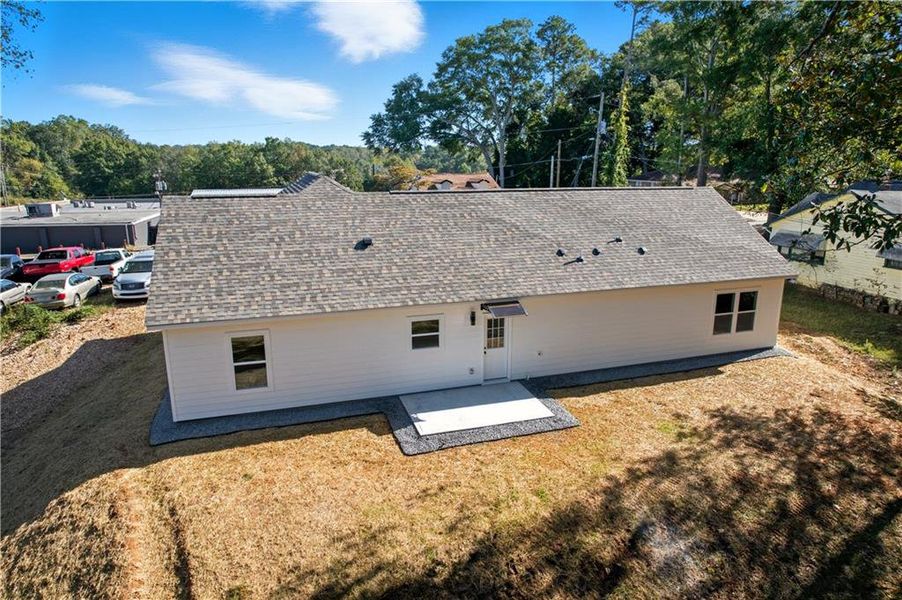 Exterior details and patio area of a home in , Austell (Image 3).
