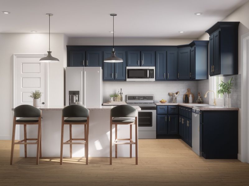 Wellington | DSLD Homes | Floorplan | Kitchen Rendering