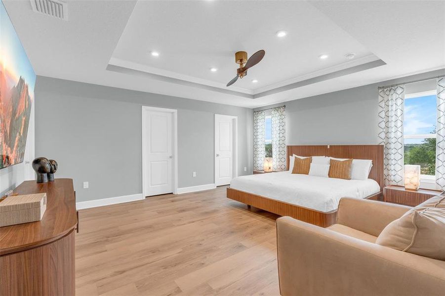 Furnished interior view inside a new home in Bella Terra, Clermont (Image 54).
