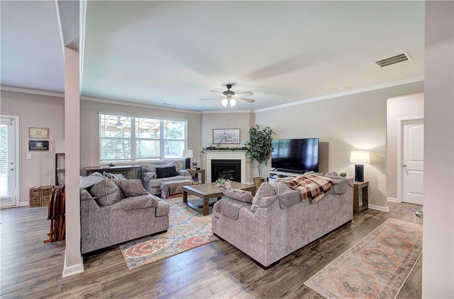 Furnished interior view inside a new home in , Cartersville (Image 8). Furnished interior view inside a new home in , Cartersville (Image 8).