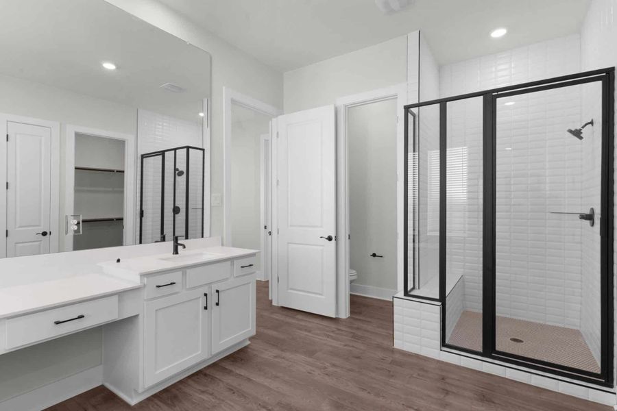 Furnished interior view inside a new home in Lariat, Liberty Hill (Image 13).