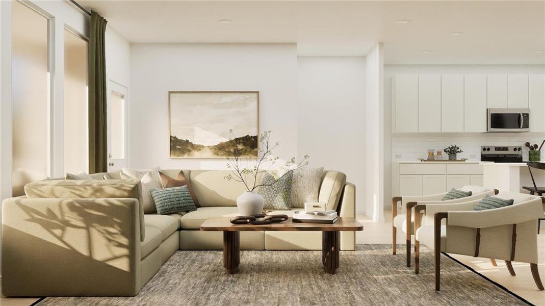 Furnished interior view inside a new home in , St. Cloud (Image 9).