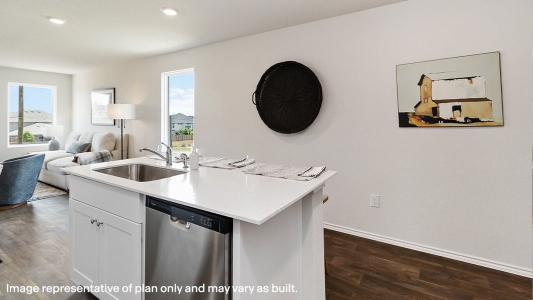 Furnished interior view inside a new home in Preserve at Medina, Von Ormy (Image 8).