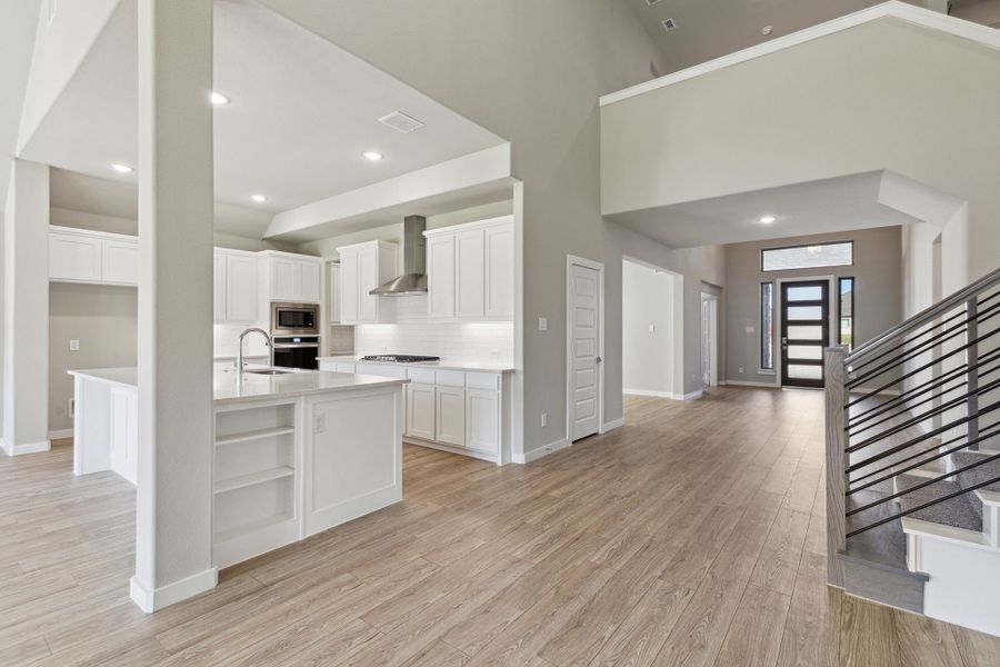 Open First Floor in the Morrison home plan by Trophy Signature Homes – REPRESENTATIVE PHOTO