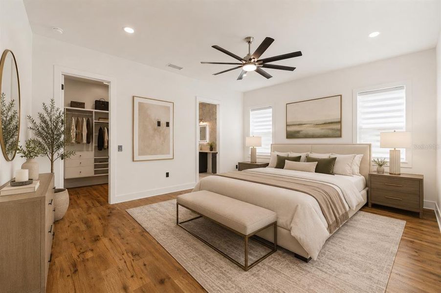 Furnished interior view inside a new home in , Safety Harbor (Image 9). Furnished interior view inside a new home in , Safety Harbor (Image 9).