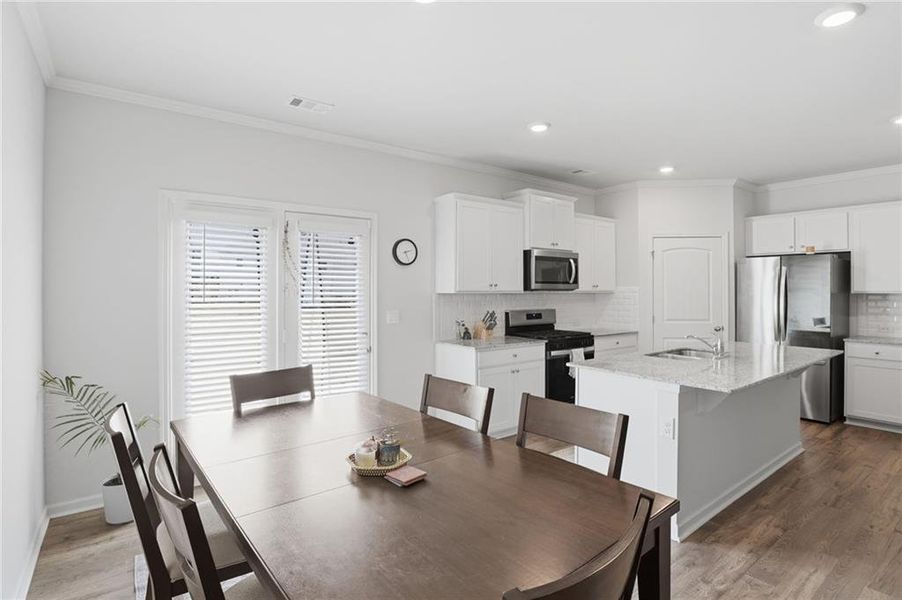 Furnished interior view inside a new home in , Buford (Image 14).