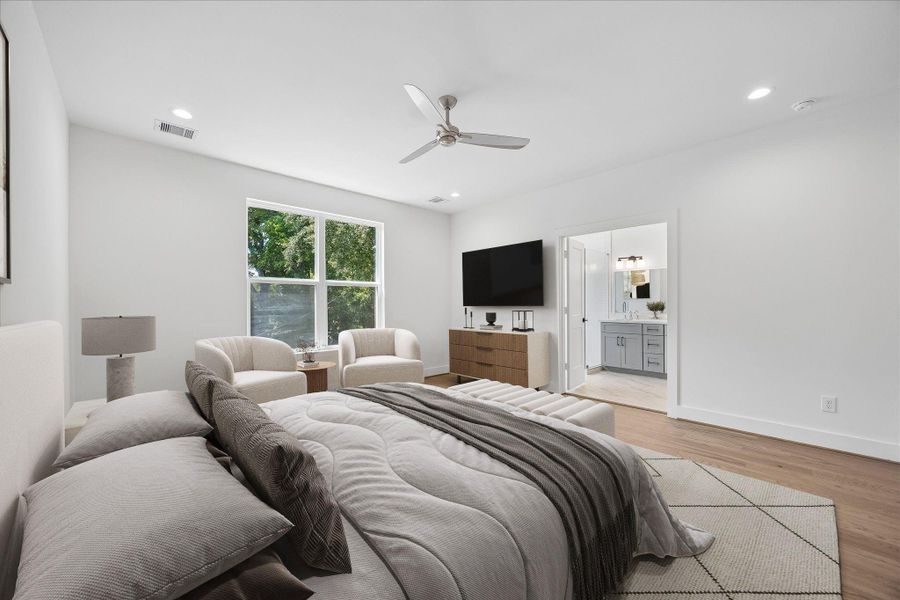 Furnished interior view inside a new home in , Houston (Image 12).