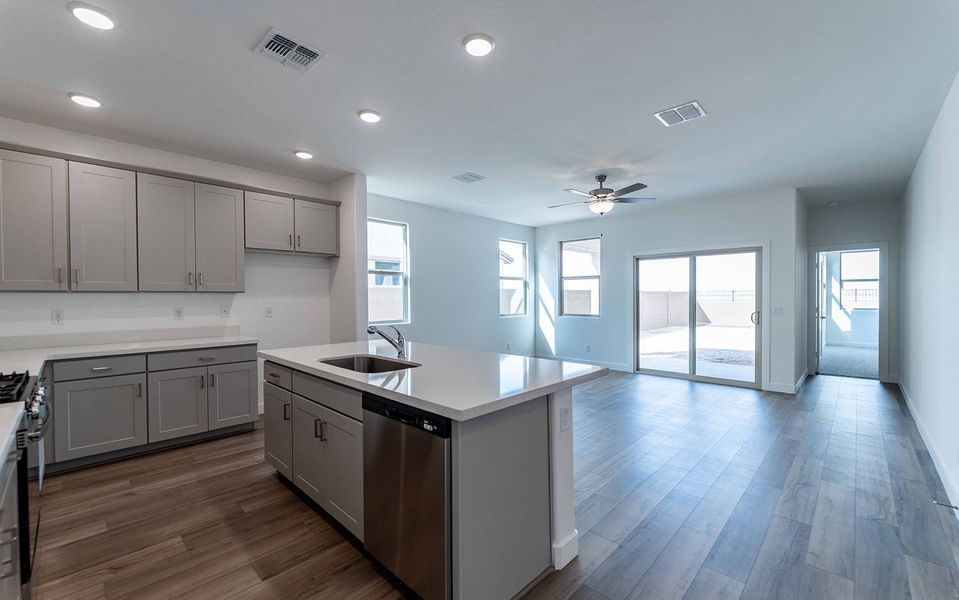 Furnished interior view inside a new home in Rancho Santa Rosa, Maricopa (Image 4).