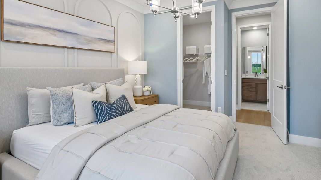 Secondary Bedroom in the Marigold Floor Plan at Haven at Diamond Springs