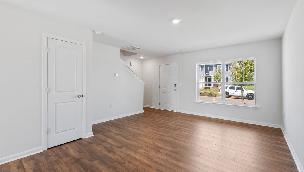 Representative unfurnished interior of a home built from the RACHEL by D.R. Horton in Cedar Gap, Fountain Inn (Image 8). Representative unfurnished interior of a home built from the RACHEL by D.R. Horton in Cedar Gap, Fountain Inn (Image 8).