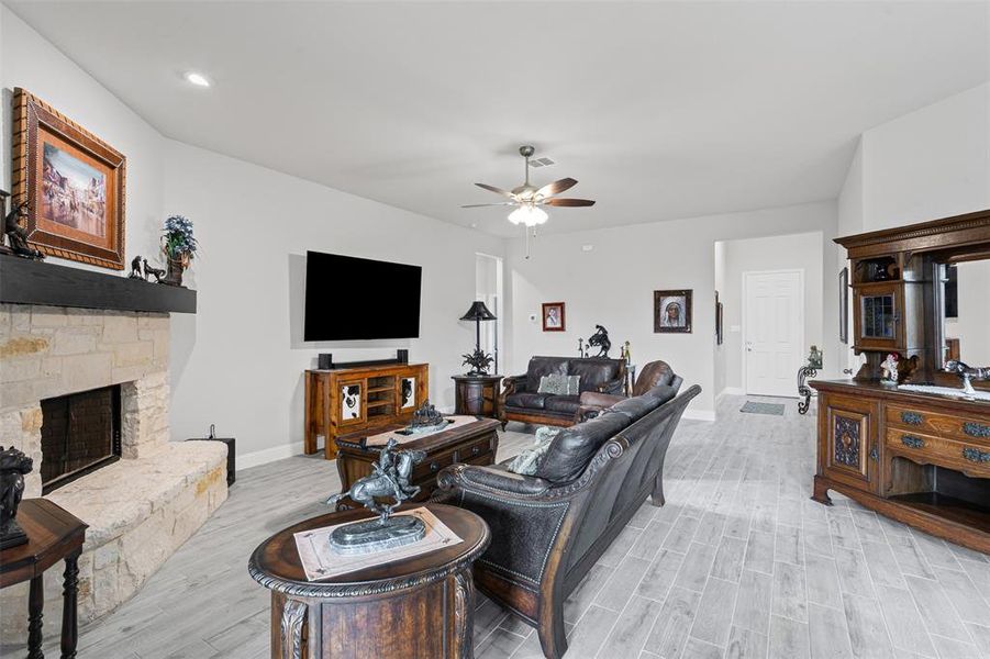 Furnished interior view inside a new home in , Godley (Image 14).