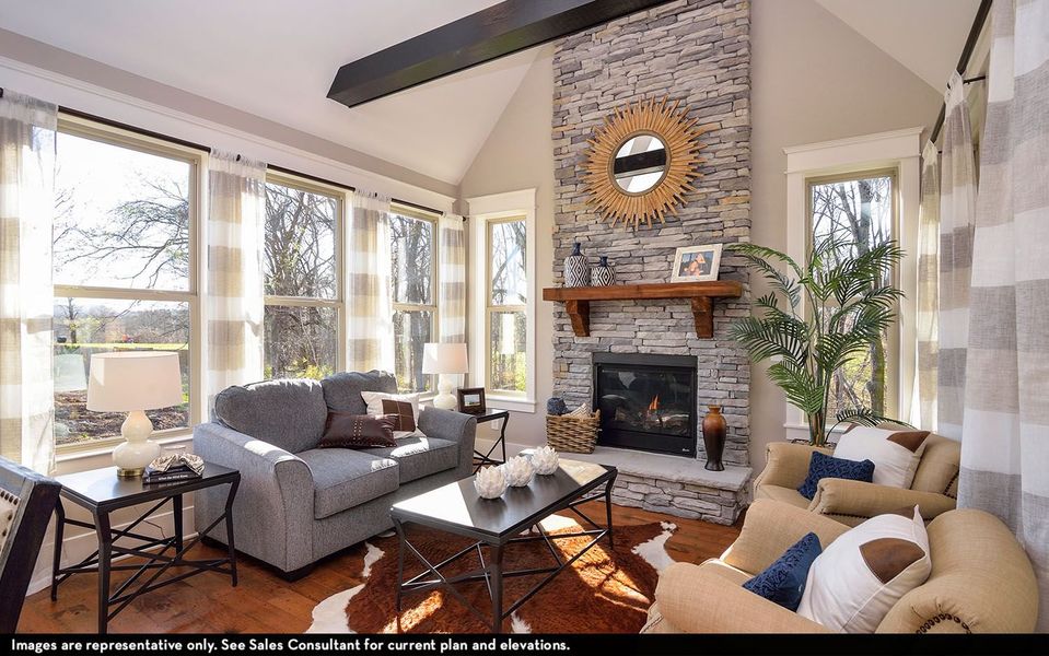 Representative furnished interior of a home built from the Dresden by CastleRock Communities in Belvoir, Fairview (Image 17).