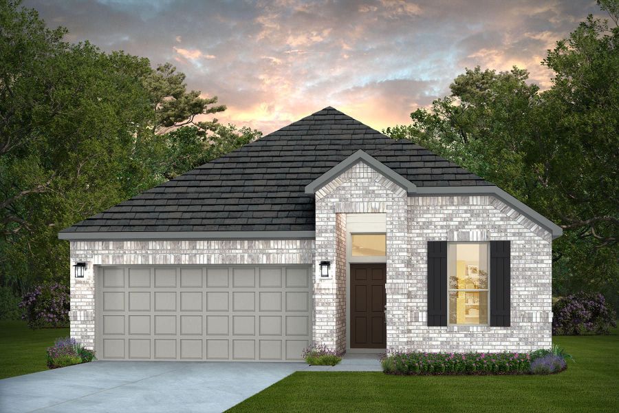 Representative exterior photo of a completed home built from the Fairweather by Pulte Homes in Bison Ridge, San Antonio, TX (Image 7). Representative exterior photo of a completed home built from the Fairweather by Pulte Homes in Bison Ridge, San Antonio, TX (Image 7).