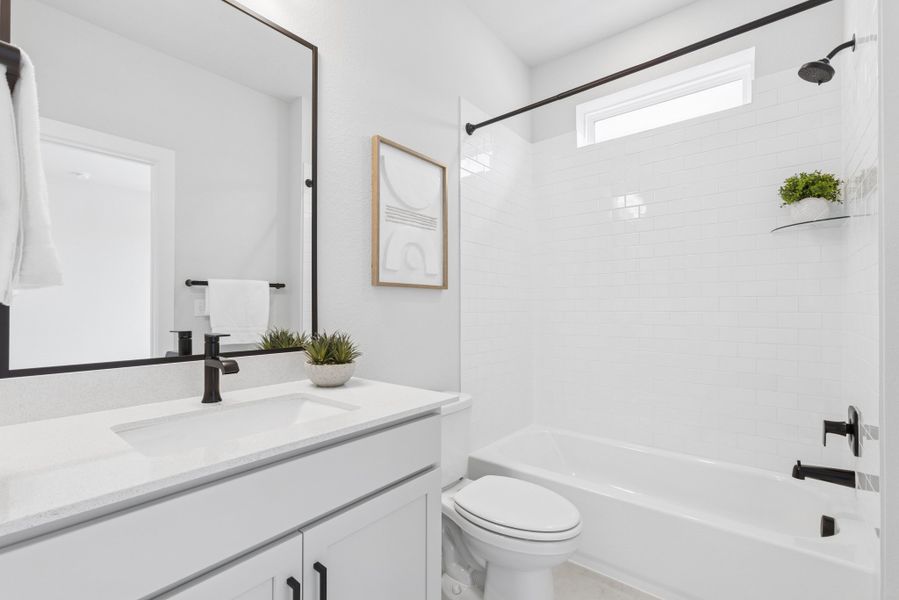 Furnished interior view inside a new home in The Twilight at Goodnight Ranch, Austin (Image 5).