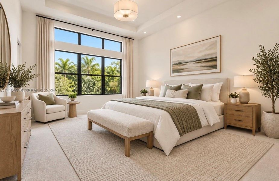 Furnished interior view inside a new home in , Boca Raton (Image 13).