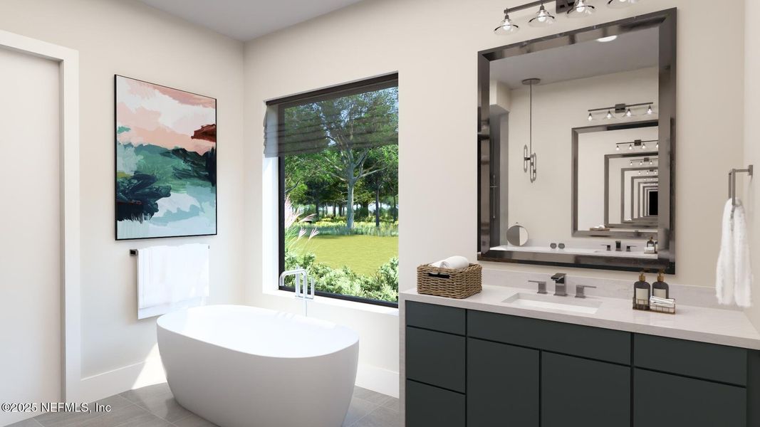 Furnished interior view inside a new home in , St. Augustine (Image 8).