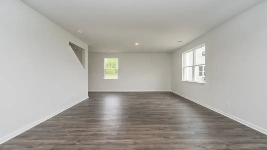 Representative unfurnished interior of a home built from the Arden by D.R. Horton in Caspian Ridge, Richlands (Image 13). Representative unfurnished interior of a home built from the Arden by D.R. Horton in Caspian Ridge, Richlands (Image 13).
