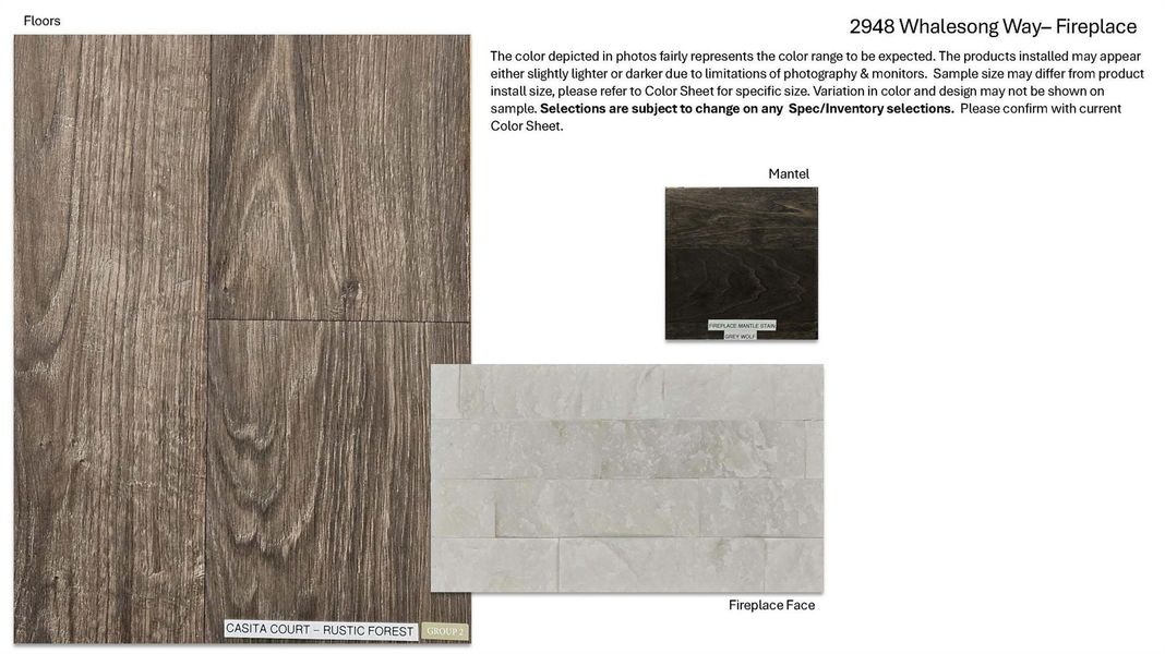 Sample of building materials used in homes in Leander Estates, Leander (Image 6).