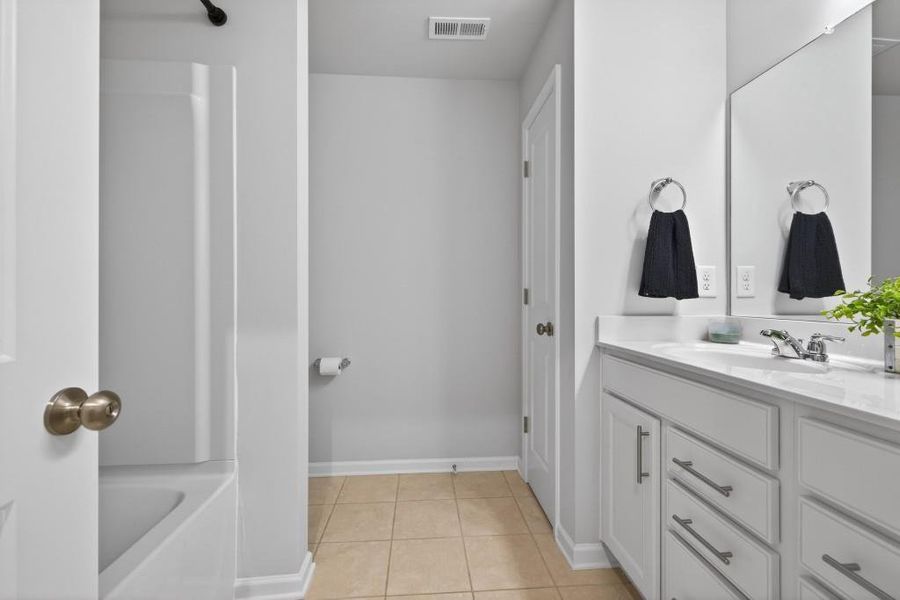 Furnished interior view inside a new home in Reunion, Flowery Branch (Image 67). Furnished interior view inside a new home in Reunion, Flowery Branch (Image 67).