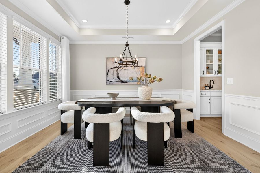 Furnished interior view inside a new home in Edgewater - Harbor Pointe, Lancaster (Image 12). Furnished interior view inside a new home in Edgewater - Harbor Pointe, Lancaster (Image 12).