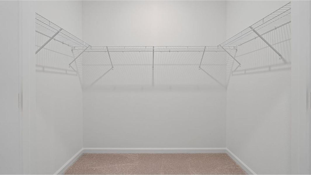 Lakewood owner's suite walk-in closet