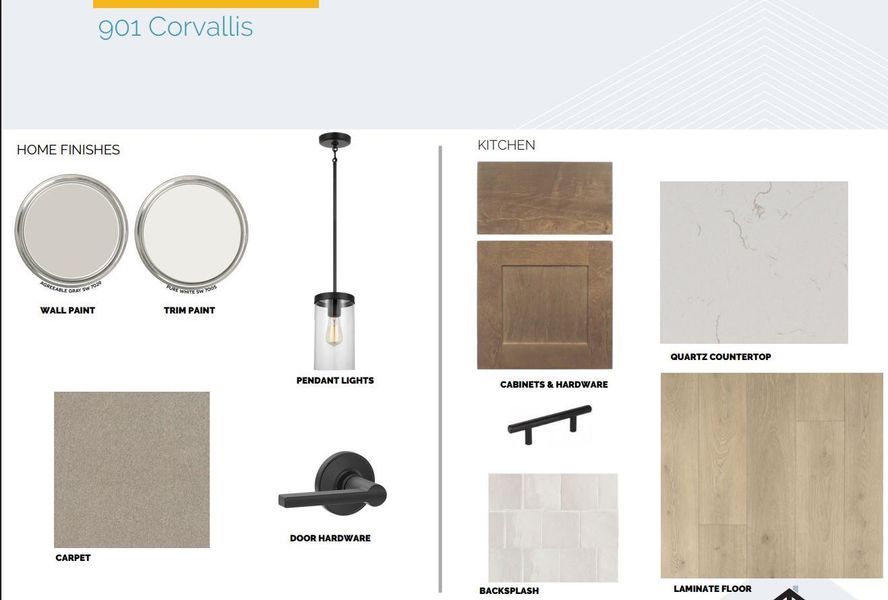 Sample of building materials used in homes in Cedar Brook, Leander (Image 16).